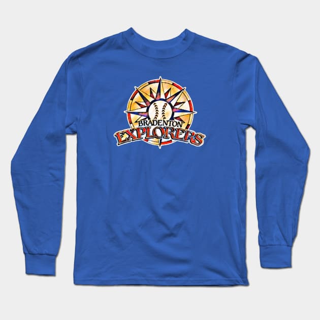 Bradenton Explorers Baseball Long Sleeve T-Shirt by Kitta’s Shop